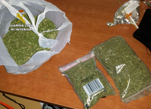 La Guardia Civil desmantela en Mula un punto de cultivo y venta de marihuana en un domicilio