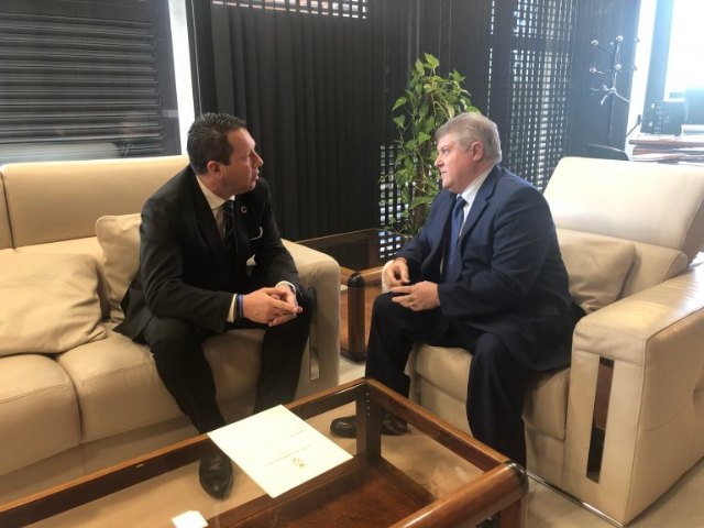 Reunión del alcalde de Mula con el Delegado del Gobierno de la Región de Murcia
