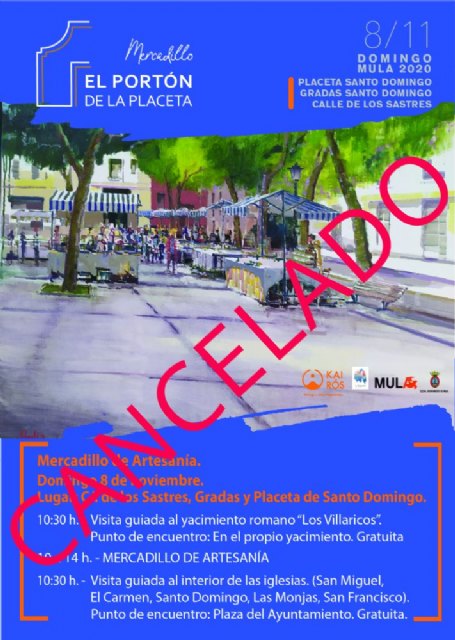 Se suspende el mercadillo de artesanía previsto para este fin de semana