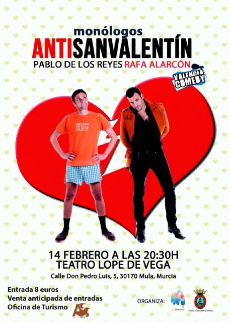 Monólogos «ANTISANVALENTÍN» – 14 de febrero