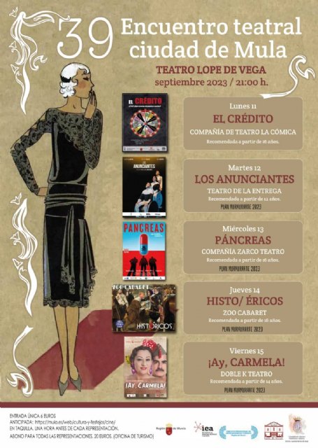 39 Encuentro teatral ciudad de Mula – Feria y Fiestas de Septiembre 2023