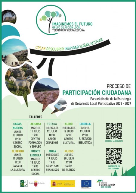 El Grupo de Acción Local Territorio Sierra Espuña: actividades participativas en Mula y pedanías