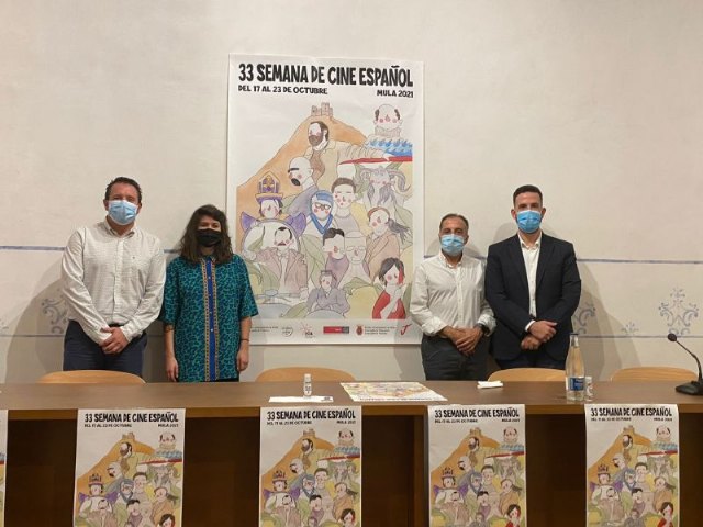 La artista murciana Rocío La Pequeña ilustra el cartel de la 33 Semana de Cine Español de Mula