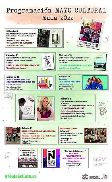 Programa cultural mayo 2022 Mula