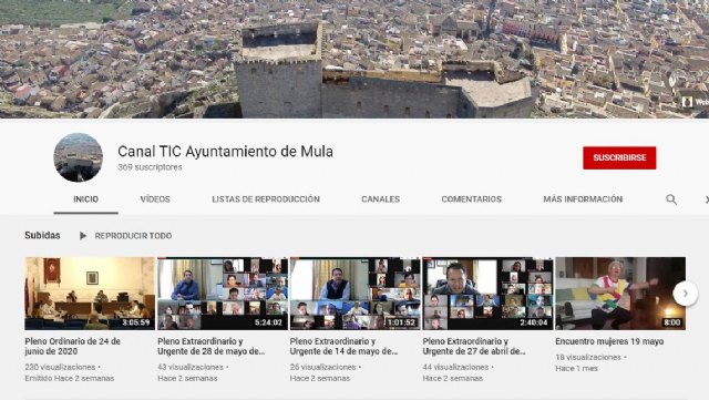 Ublicadas las video-actas de los históricos plenos realizados durante el estado de alarma