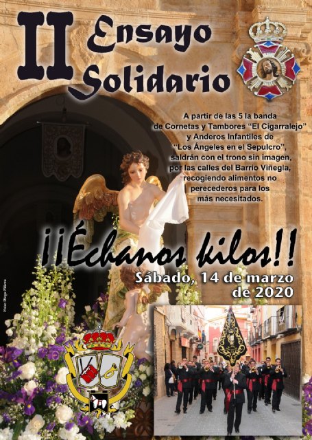 II Ensayo solidario «ÉCHANOS KILOS» 14 de marzo