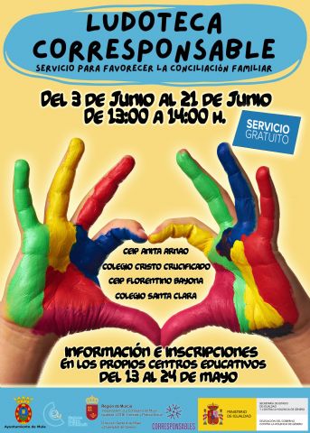 Reapertura de las Aulas de Mediodía en los centros escolares de Mula