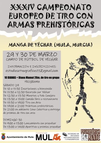  XXXIV Campeonato Europeo de Tiro con Arco y Propulsor Prehistóricos en Yéchar
