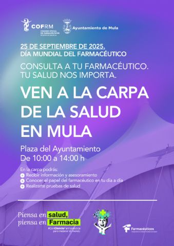 Mula será la ciudad de la salud en el Día Mundial del Farmacéutico 2025