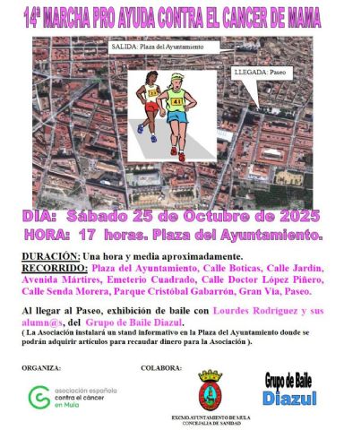 14ª Marcha Pro Ayuda contra el Cáncer de Mama – 25 de octubre
