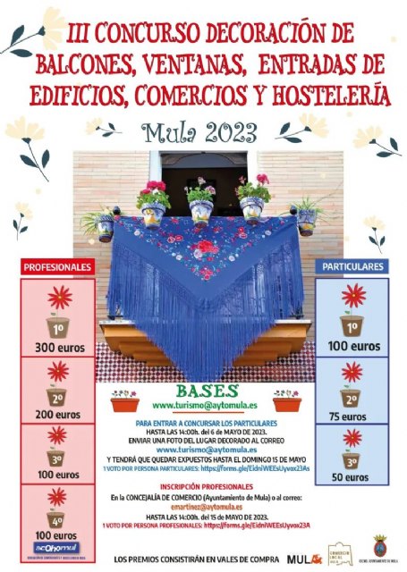 Votaciones abiertas III Concurso de decoración en comercios, alojamientos y establecimientos hosteleros San Isidro 2023