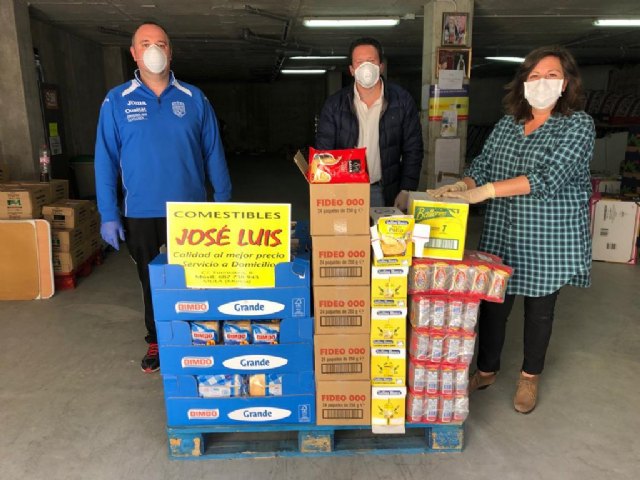 Agradecimiento a Comestibles José Luis por la donación de alimentos