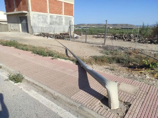 El Ayuntamiento de Mula solicita por tercera vez al Gobierno Regional mayor seguridad en la carretera de Yéchar