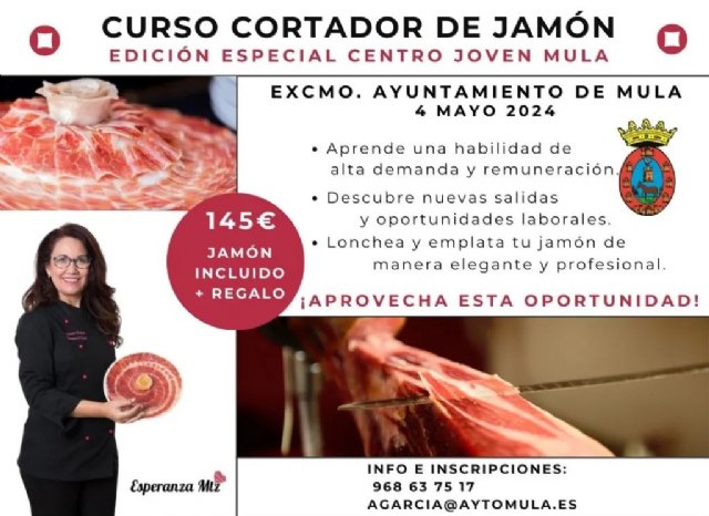 Juventud lanza el Curso de Cortador de Jamón