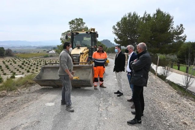 Nueva inversión en caminos rurales de Mula