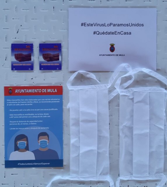El Ayuntamiento de Mula distribuye mascarillas a los vecinos y vecinas del municipio