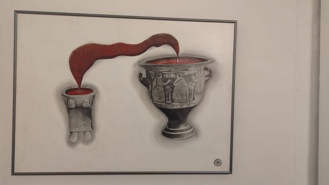 El Cigarralejo de Mula expone 'Río Rubiu', de Daniela Masia, que enlaza elementos íberos con hallazgos de la antigua civilización de Cerdeña