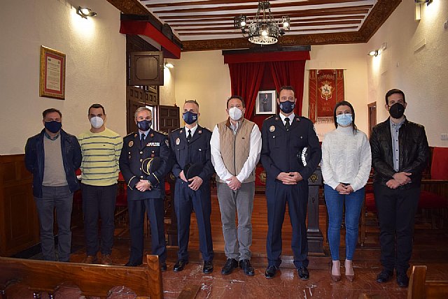 Esús Celdrán Sánchez y Pedro López Márquez toman posesión del cargo de nuevos subinspectores de la Policía Local