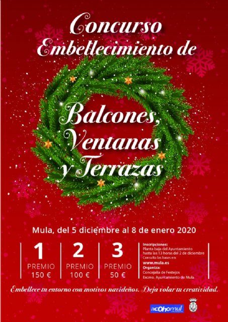 Concurso de embellecimiento de balcones, ventanas y terrazas con motivos navideños