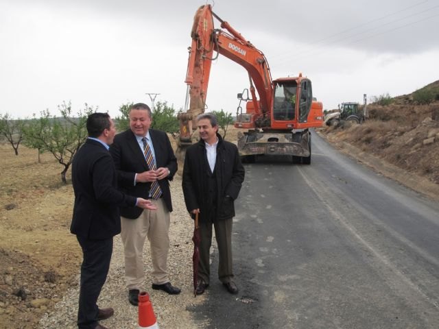 Comienza el arreglo de la carretera La Puebla de Mula-Fuente Librilla