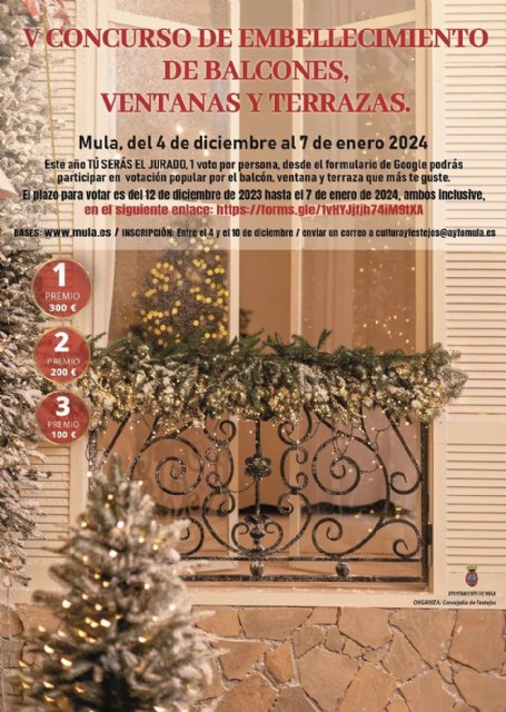 V Concurso de embellecimiento de balcones, ventanas y terrazas con motivos navideños