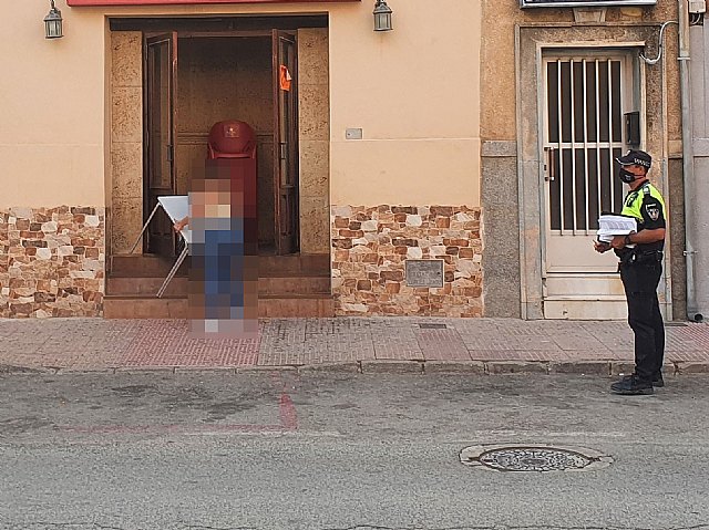 El Ayuntamiento de Mula suspende cautelarmente la autorización de terraza a un local