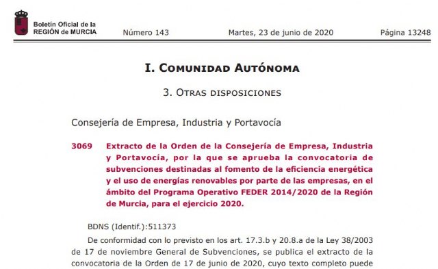 Abierto el plazo de solicitud de subvenciones eficiencia energética y energías renovables