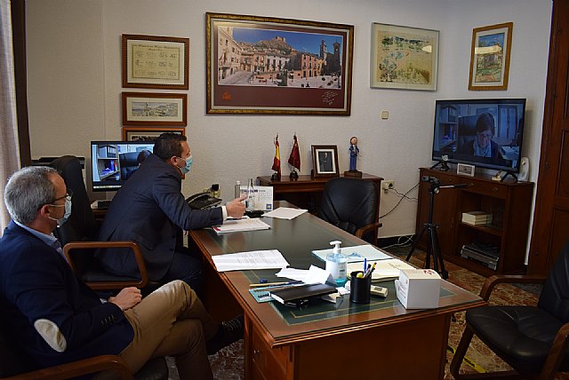Mula pide a Canales del Taibilla solicitar los Fondos Europeos Covid-19 para ejecutar actuaciones como la renovación del ramal de agua potable al municipio