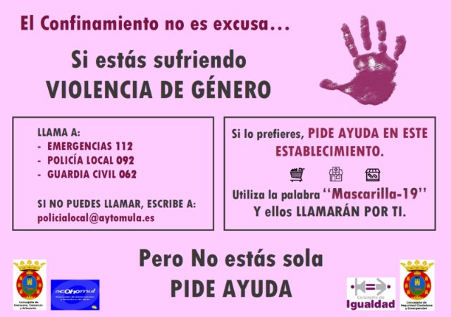 Campaña “El Confinamiento no es excusa. Mula contra la Violencia de Género”