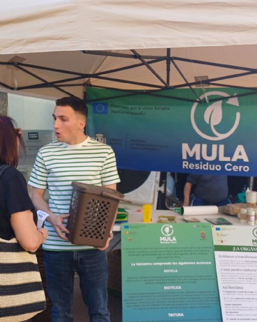 Mula impulsa la separación de residuos con la Semana del Reciclaje y la llegada del contenedor marrón