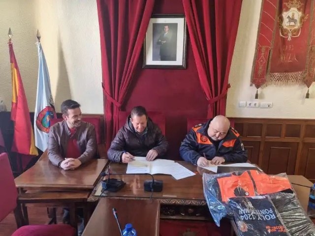 Firmado el convenio anual con la Agrupación de Voluntarios de Protección Civil de Mula