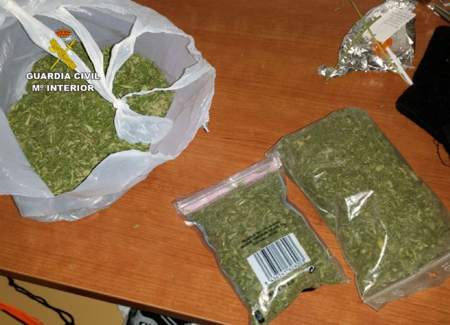 La Guardia Civil desmantela en Mula un punto de cultivo y venta de marihuana en un domicilio