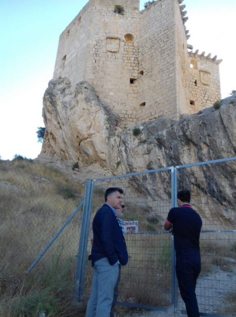 Cultura realiza actuaciones de emergencia en el Castillo de Mula para garantizar la seguridad y su conservación