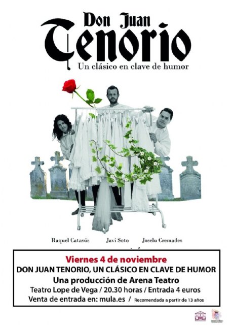 «Don Juan Tenorio. Un clásico en clave de humor» hoy en el Teatro Lope de Vega