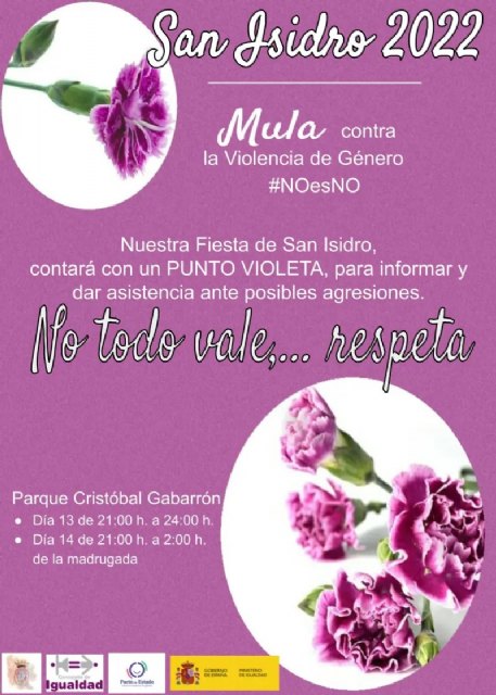 La Fiesta de San Isidro de Mula contará con un “Punto Violeta» para información y asistencia de posibles agresiones