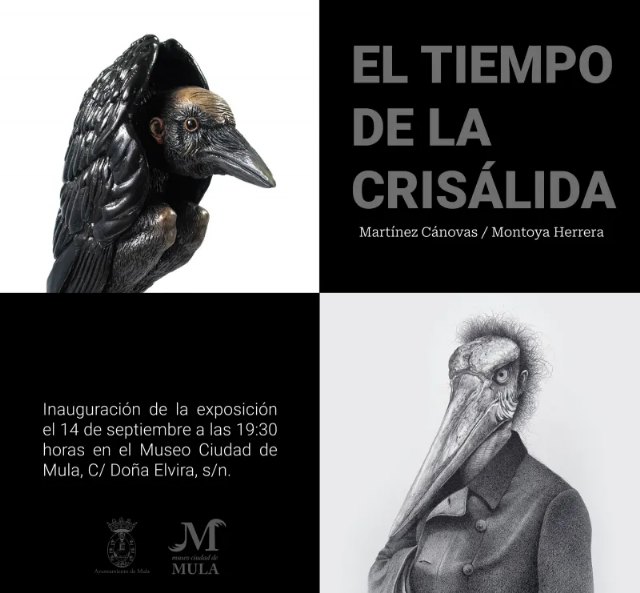 CULTURA| El Museo Ciudad de Mula acoge ‘El tiempo de la crisálida’, una exposición bicéfala