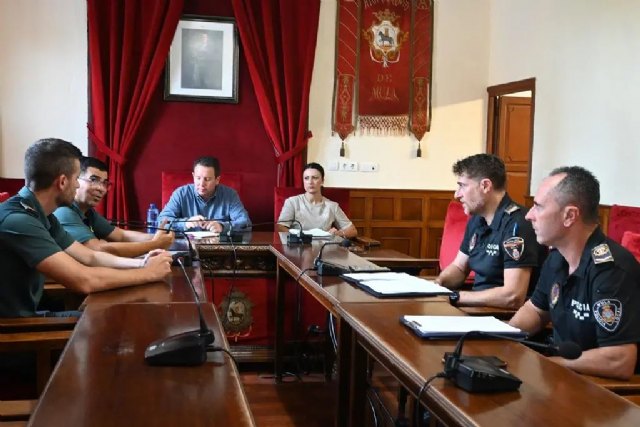 Reunión de coordinación con la Policía Local de Mula y la Guardia Civil