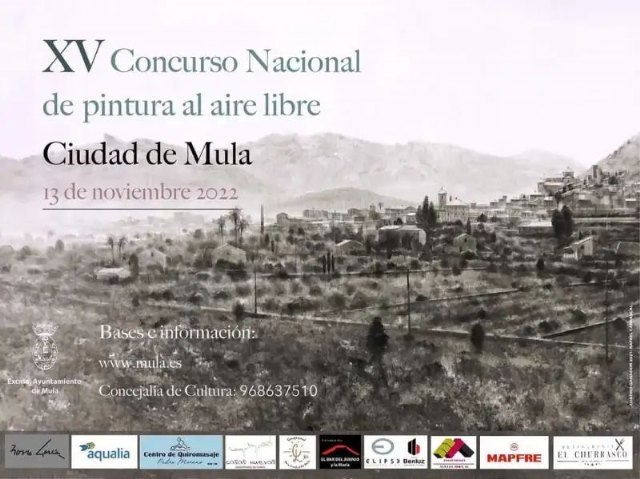 La concejalía de Cultura y Patrimonio Histórico convoca el XV Concurso Nacional de Pintura al Aire Libre Ciudad de Mula