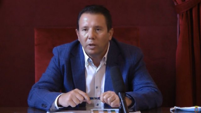 Mensaje oficial del alcalde de Mula informando sobre el repunte de casos por Covid-19